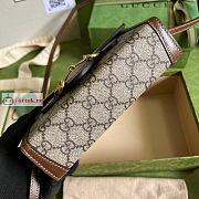 Gucci Mini Horsebit 1955 Bag Brown/Beige 699296 18x12x5cm - 5