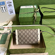 Gucci Mini Horsebit 1955 Bag White/Beige 699296 18x12x5cm - 6