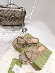 Gucci Women's Platform Slide Sandal Beige 623212 - 2