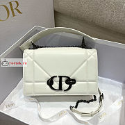 Dior 30 Montaigne Chain bag With Handle Maxicannage White M9215 25x8x15cm - 1