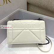 Dior 30 Montaigne Chain bag With Handle Maxicannage White M9215 25x8x15cm - 3