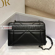 Dior 30 Montaigne Chain bag With Handle Maxicannage Black M9215 25x8x15cm - 3