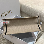 Dior Medium Book Tote Macro Toile de Jouy Tiger Embroidery Brown/Black M1296 36x27.5x16.5cm - 5