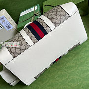 Gucci Medium Ophidia Duffle Bag White/Beige 681295 44x27x24cm - 3