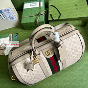 Gucci Medium Ophidia Duffle Bag Beige 681295 44x27x24cm - 2