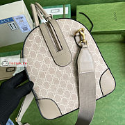 Gucci Medium Ophidia Duffle Bag Beige 681295 44x27x24cm - 4