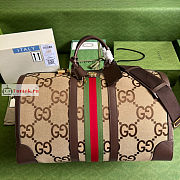 Gucci Large Jumbo GG Duffle Bag Beige 696039 52x30x29cm - 1