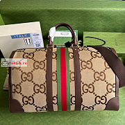 Gucci Large Jumbo GG Duffle Bag Beige 696039 52x30x29cm - 3