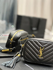 Ysl Lou Belt Bag In Leather Black 614031 15.5x10.5x5.5cm - 4