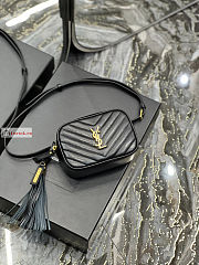 Ysl Lou Belt Bag In Leather Black 614031 15.5x10.5x5.5cm - 3