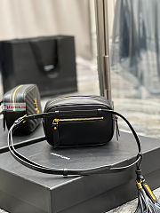 Ysl Lou Belt Bag In Leather Black 614031 15.5x10.5x5.5cm - 2