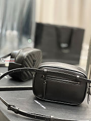 Ysl Lou Belt Bag In Leather All Black 614031 15.5x10.5x5.5cm  - 6