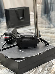 Ysl Lou Belt Bag In Leather All Black 614031 15.5x10.5x5.5cm  - 4