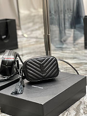 Ysl Lou Belt Bag In Leather All Black 614031 15.5x10.5x5.5cm  - 5