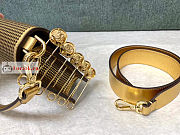 Fendace Baguette Brooch Bag In Gold Leather 28x15.5x7cm - 5