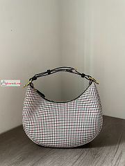 Fendi Small Fendigraphy Houndstooth Bag Brown 29x24.5x10cm - 1