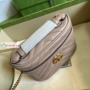 Gucci Mini GG Marmont Top Handle Bag Beige 699515 16x10.5x5.5cm - 4