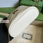 Gucci Mini GG Marmont Top Handle Bag White 699515 16x10.5x5.5cm - 5