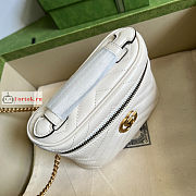 Gucci Mini GG Marmont Top Handle Bag White 699515 16x10.5x5.5cm - 2