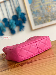 Chanel Hobo Handbag Lambskin Leather Pink AS3476 17x23x7cm - 4