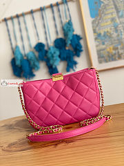 Chanel Hobo Handbag Lambskin Leather Pink AS3476 17x23x7cm - 2