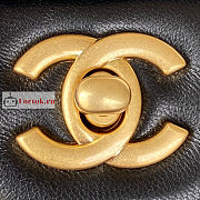 Chanel Mini Flap Bag With Top Handle Black AS2431 20x12x6cm - 2