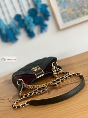 Chanel Small Hobo Handbag Lambskin Leather Black AS3475 12.5x19x6.5xcm - 6