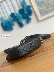 Chanel Small Hobo Handbag Lambskin Leather Black AS3475 12.5x19x6.5xcm - 5