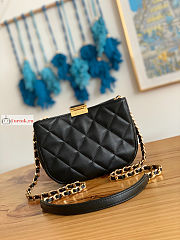 Chanel Small Hobo Handbag Lambskin Leather Black AS3475 12.5x19x6.5xcm - 2