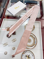Dior 30 Montaigne Mitzah Scarf Rose Des Vents Silk  - 1