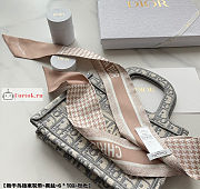 Dior 30 Montaigne Mitzah Scarf Rose Des Vents Silk  - 3