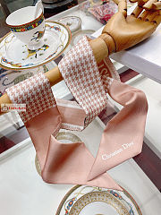Dior 30 Montaigne Mitzah Scarf Rose Des Vents Silk  - 4