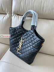 Ysl Medium Icare Maxi Shopping Bag Black 30×27×7cm - 4