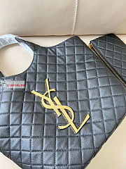 Ysl Medium Icare Maxi Shopping Bag Black 30×27×7cm - 3