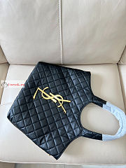Ysl Medium Icare Maxi Shopping Bag Black 30×27×7cm - 2