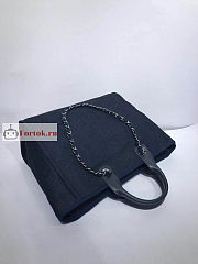Chanel Shopping Bag Dark Denim A68046 38cm - 5