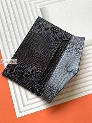 Ysl Uptown Pouch In Crocodile Embossed Black 565739 27×16×2cm  - 3
