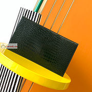 Ysl Uptown Pouch In Crocodile Embossed Green 565739 27×16×2cm  - 4