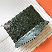 Ysl Uptown Pouch In Crocodile Embossed Green 565739 27×16×2cm  - 2