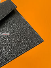 Ysl Uptown Pouch In Grained Leather Black 565739 27×16×2cm - 2