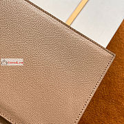 Ysl Uptown Pouch In Grained Leather Beige 565739 27×16×2cm - 3