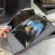 Ysl Uptown Pouch In Patent Leather Black 565739 27×16×2cm - 5