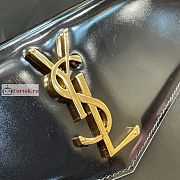 Ysl Uptown Pouch In Patent Leather Black 565739 27×16×2cm - 4