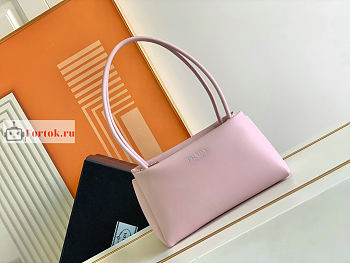 Prada Small Handbag In Leather Pink 1BA368 25x13x13.5cm