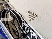 Prada Shoulder Bag In Grained Leather White 1BD314 15.5x9x23cm - 2