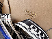 Prada Shoulder Bag In Grained Leather Sand Beige 1BD314 15.5x9x23cm - 6