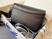 Prada Shoulder Bag In Grained Leather Black 1BD314 15.5x9x23cm - 5