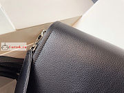 Prada Shoulder Bag In Grained Leather Black 1BD314 15.5x9x23cm - 3