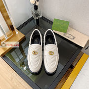 Gucci Women Loafer With Double G White 670399   - 1