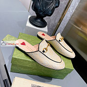 Gucci Women GG Princetown Slipper White/Beige 475094  - 3